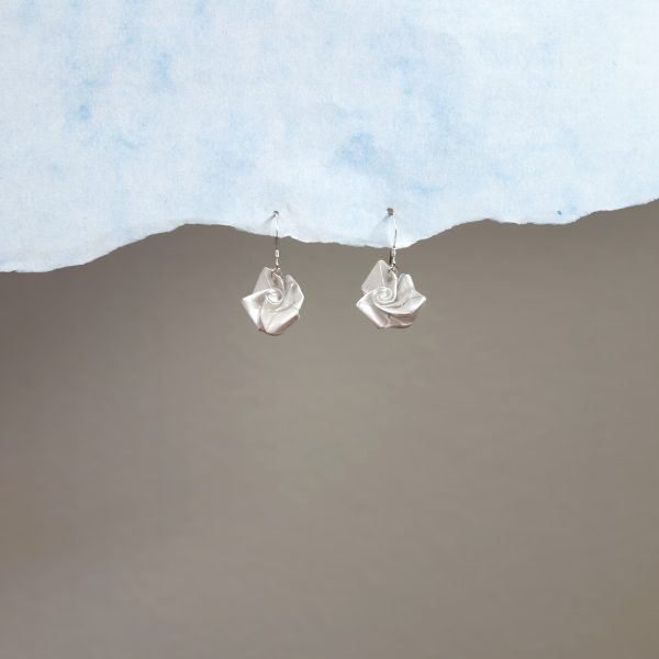 Moonlight Rose Origami Earrings