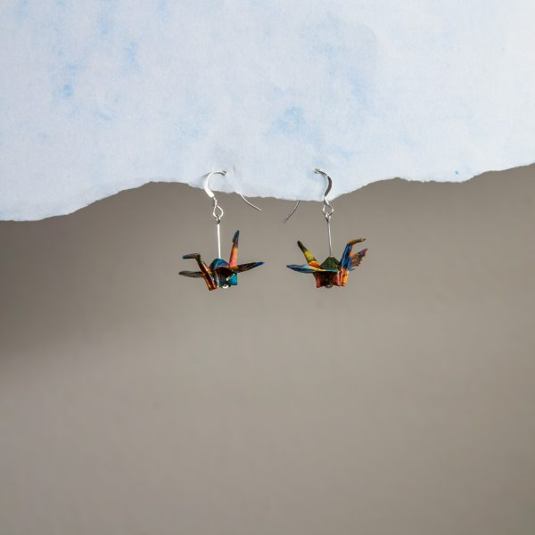 Crane Origami Earrings