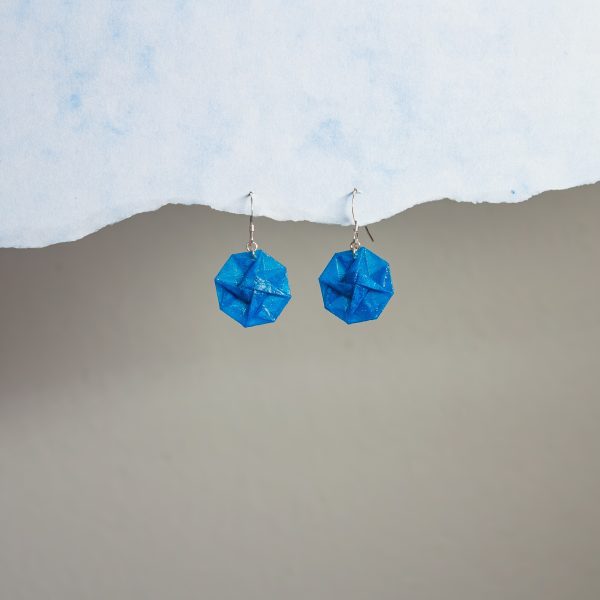 Octagon Origami Earrings